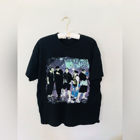 New kids on the block | black shirt sleeve unisex t-shirt | size XL - Picture 1 of 4